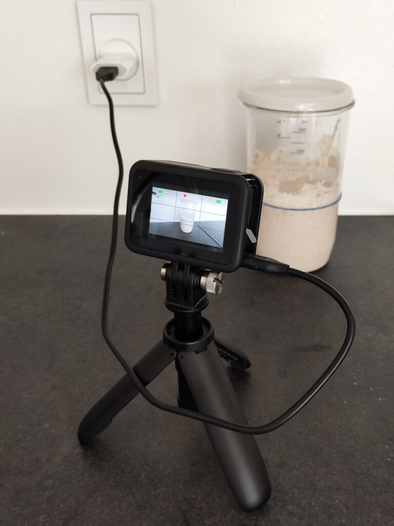 Opstilling til surdejs timelapse